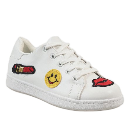 80065-B sneakers bianche smussate bianco 1