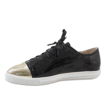Sneakers stringate nere 9011-3 nero 1