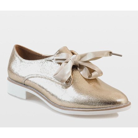 Scarpe stringate oro L7100 d'oro 2