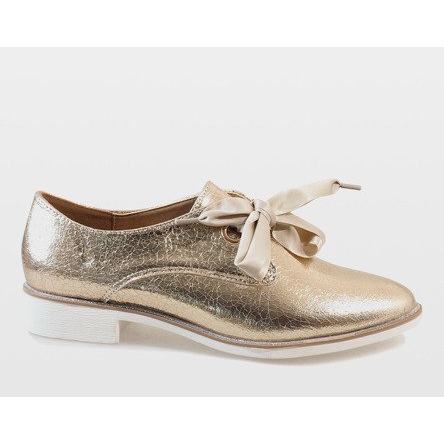 Scarpe stringate oro L7100 d'oro 1