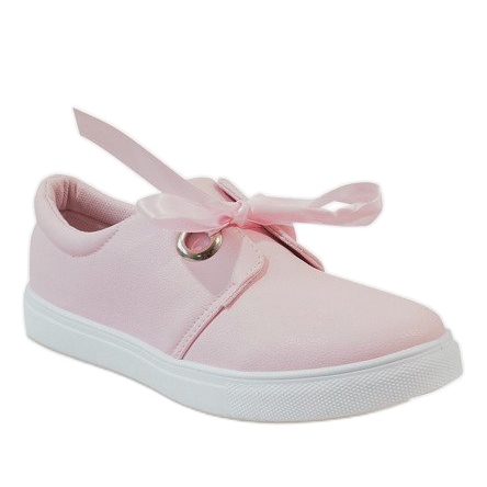 Sneakers rosa con fiocco 3057-4 1