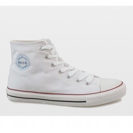 Sneakers classiche bianche da uomo CQ-1401 bianca 2