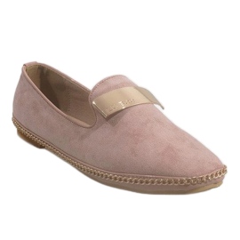 Ballerine Mocassini Con Eco Suede 155-15 Rosa 1
