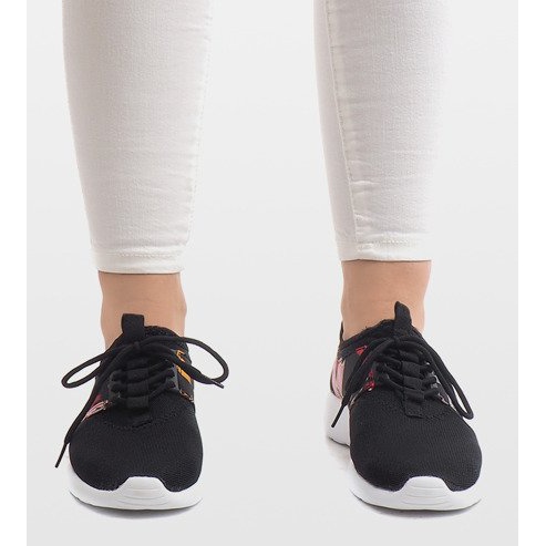 Sneakers Sportive Con Fiori 625 Nere nero 1
