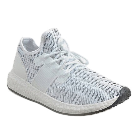 Scarpe sportive da uomo bianche S33 bianco 1