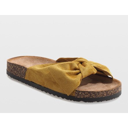 Pantofole gialle con fiocco N-48 giallo 1