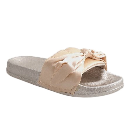Pantofole dorate con fiocco 5835 d'oro 1