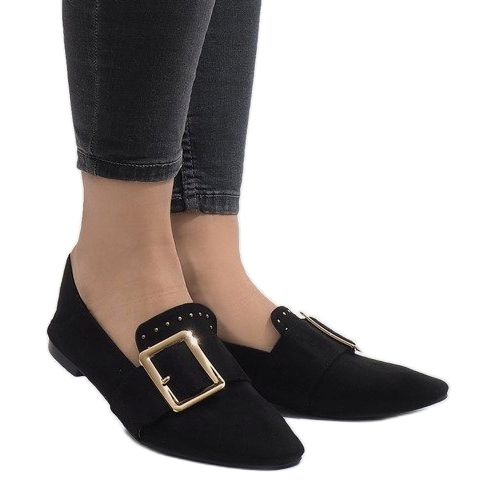 Mocassini neri da ballerine 6979-P nero 1