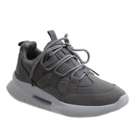 Scarpe sportive alla moda grigie R-375 grigio 1