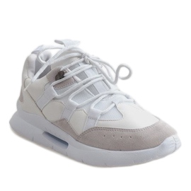 Scarpe sportive bianche alla moda R-375 bianco 1