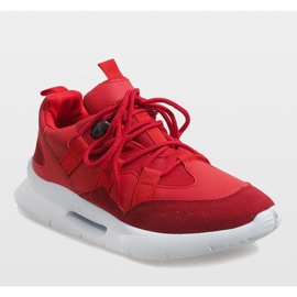 Scarpe sportive rosse alla moda R-375 rosso 1