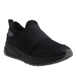 Scarpe sportive nere alla moda X-9732 nero 1
