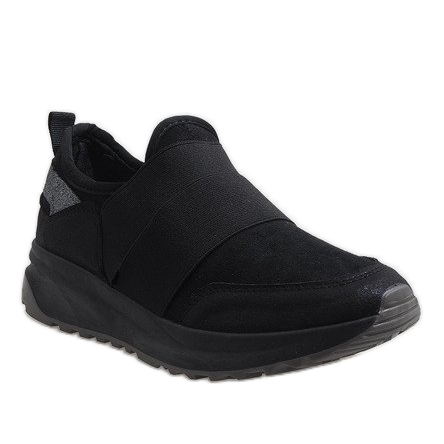 Scarpe sportive nere alla moda X-9732 nero 1