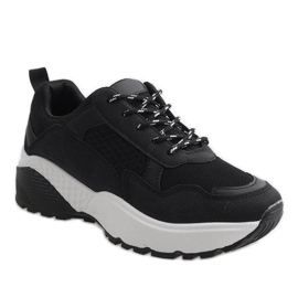 Scarpe sportive nere alla moda LT017 nero 1