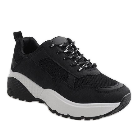 Scarpe sportive nere alla moda LT017 nero 1