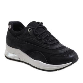Scarpe sportive alla moda nere LL1718 nero 1