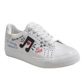 Sneakers bianche con un tocco di G-106 bianco 1