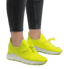 Scarpe sportive gialle 7766-Y giallo 2