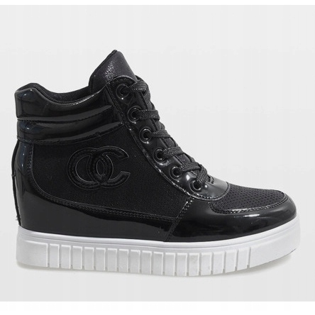 Sneakers nere sulla zeppa NB83P nero 2