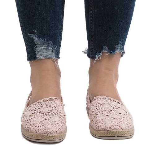 Sneakers JX57P in pizzo rosa 2