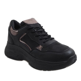 Scarpe sportive nere alla moda B318-17 nero 1