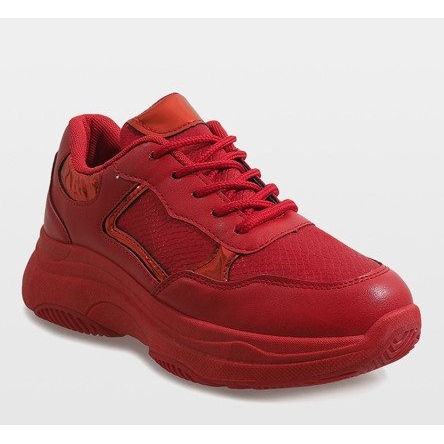 Scarpe sportive rosse alla moda B318-17 rosso 1