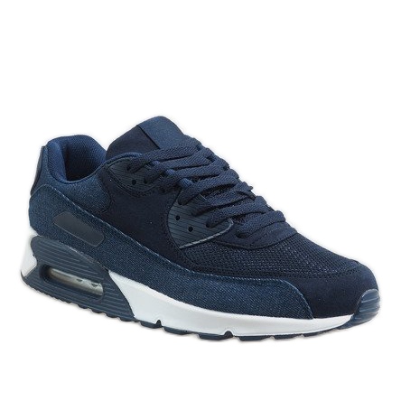 Scarpe sportive da uomo blu navy 8104 1
