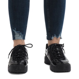 Scarpe sportive nere alla moda 82017 nero 2