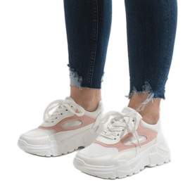Scarpe sportive bianche alla moda PP-37 bianca 1