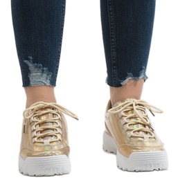 Scarpe sportive alla moda oro 82017 d'oro 2