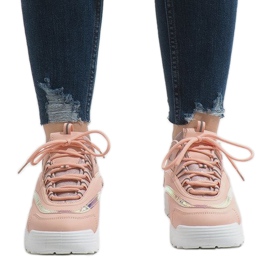 Scarpe sportive alla moda rosa BO-62 1