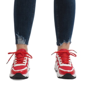 Scarpe sportive rosse alla moda KB-153 rosso 2