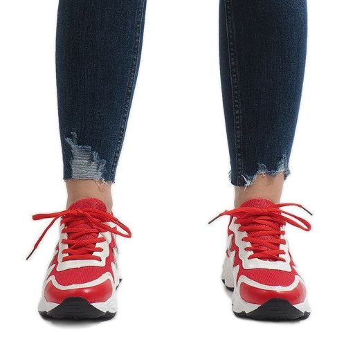 Scarpe sportive rosse alla moda KB-153 rosso 2