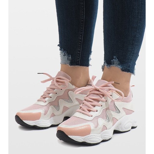 Scarpe sportive rosa alla moda KB-153 1