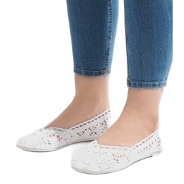 Sneakers bianche in pizzo JX59P bianco 1