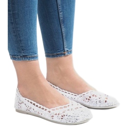 Sneakers bianche in pizzo JX59P bianco 2