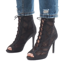 Stivaletti neri 1610-225 nero 1