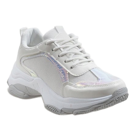 Scarpe sportive bianche alla moda 2018-6 bianca 1