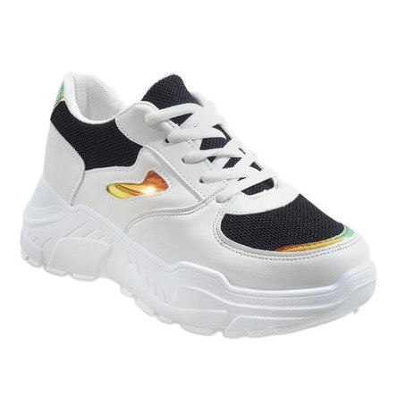 Scarpe sportive nere alla moda 2018-2 bianca nero 1