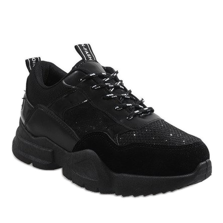 Scarpe sportive nere alla moda K-365 nero 1