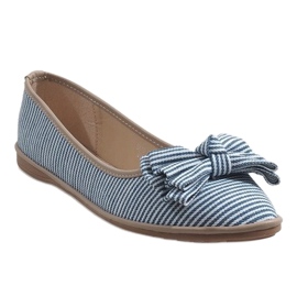 Ballerine blu con fiocco SK40 1