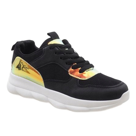 Scarpe sportive nere alla moda W-3097 nero 1