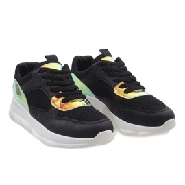 Scarpe sportive nere alla moda W-3097 nero 2