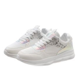 Scarpe sportive bianche alla moda W-3097 bianca 1