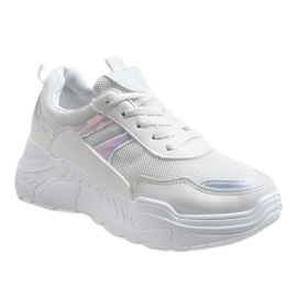 Scarpe sportive bianche alla moda LL1743 bianco 1