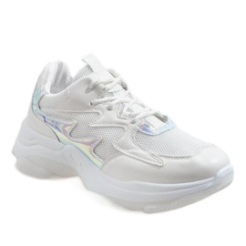 Scarpe sportive alla moda bianche LL1730 bianco 1