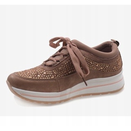 Sneakers sportive rosa sulla piattaforma F-2831 2
