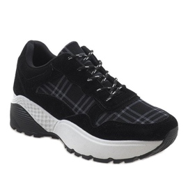 Scarpe sportive alla moda nere 61012 nero 1