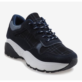 Scarpe sportive blu navy alla moda 61012 1
