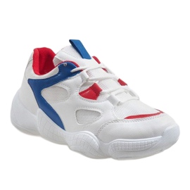 Scarpe sportive rosse alla moda 2018-15 bianco rosso 1